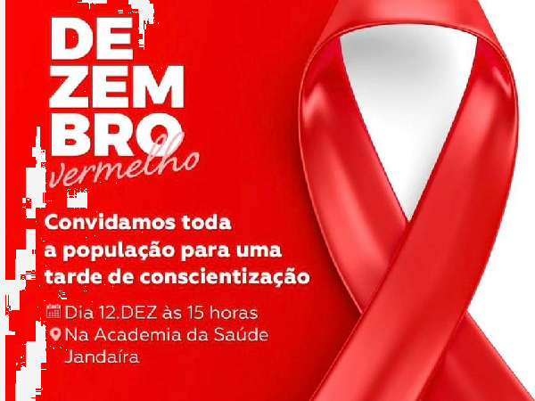 Na próxima terça teremos uma importante ação alusiva ao Dezembro Vermelho - Mês de Conscientização sobre o HIV.